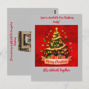 Kerst Party Invitation Briefkaart
