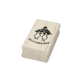 Kerst Party Kwallen Hout Art Stamp Rubberstempel (Stempel)