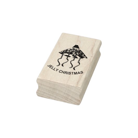 Kerst Party Kwallen Hout Art Stamp Rubberstempel (Stempel)