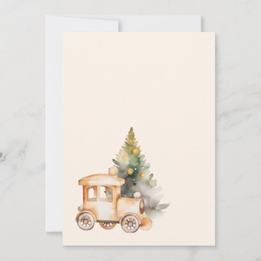 Kerst Party peperkoek Kaart (Achterkant)