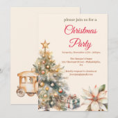 Kerst Party peperkoek Kaart (Voorkant / Achterkant)