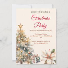 Kerst Party peperkoek Kaart