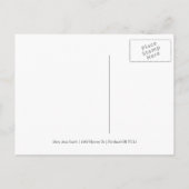 Kerst Party Save The Date Goud Bloemen Zwart Aankondigingskaart (Achterkant)