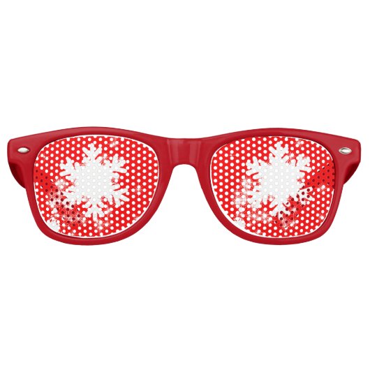Kerst Party Shades Retro Zonnebril (Voorkant)