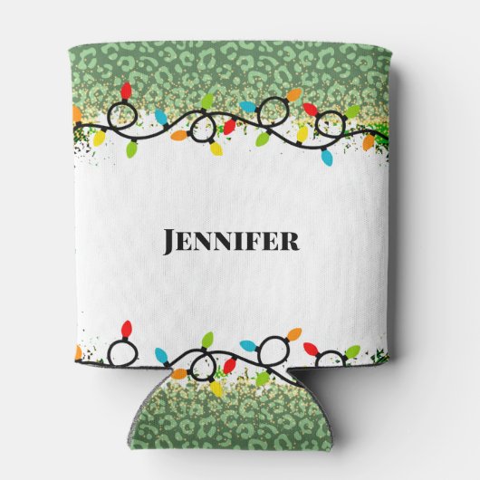 Kerst Party String Lights Gaming Blikjeskoeler (Achterkant)