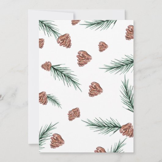 Kerst Party Vakantie Cocktail Work Party Kaart (Achterkant)