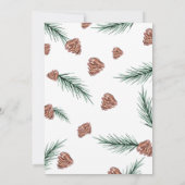 Kerst Party Vakantie Cocktail Work Party Kaart (Achterkant)