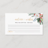 Kerst Pas getrouwd advies en wensen spel Kaart Plaatskaartje (Voorkant)