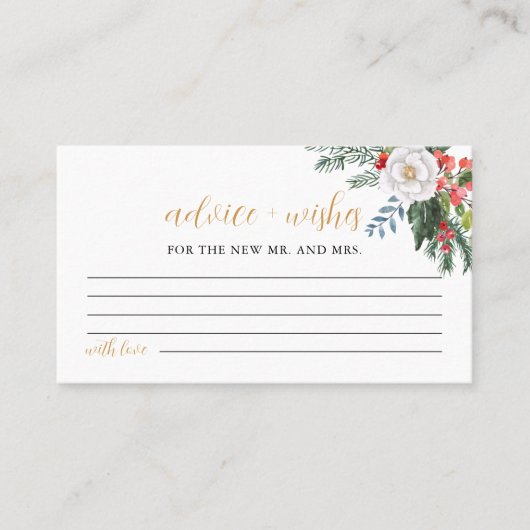 Kerst Pas getrouwd advies en wensen spel Kaart Plaatskaartje (Voorkant)