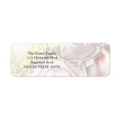 Kerst Pastel Ornamenten Etiket (Voorkant)