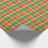 Kerst Patch Pattern Wrapping Paper Cadeaupapier (Hoek)