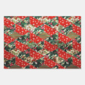 Kerst Patchwork Quilt Inpakpapier Vel (Voorkant 3)