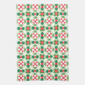 Kerst patchwork quilt keukenhanddoek (Verticaal)