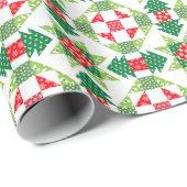 Kerst patchwork quilt roll wrapping papier (Rol Hoek)