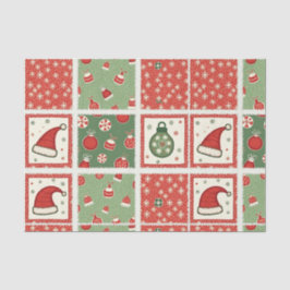 Kerst Patchwork Quilt Tissuepapier