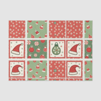 Kerst Patchwork Quilt Tissuepapier