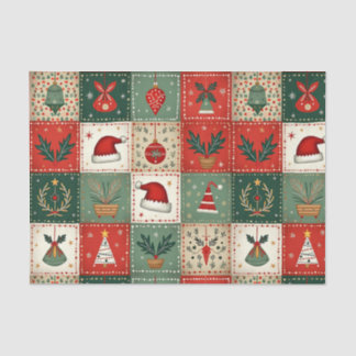 Kerst Patchwork Quilt Tissuepapier