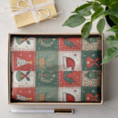 Kerst Patchwork Quilt Tissuepapier (Geschenk)