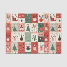 Kerst Patchwork Quilt Tissuepapier