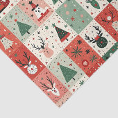 Kerst Patchwork Quilt Tissuepapier (Detail)