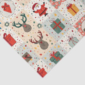 Kerst Patchwork Quilt Tissuepapier (Detail)