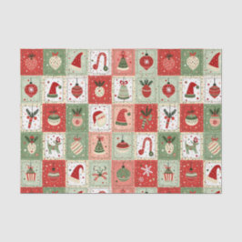 Kerst Patchwork Quilt Tissuepapier