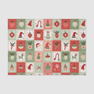 Kerst Patchwork Quilt Tissuepapier