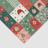 Kerst Patchwork Quilt Tissuepapier (Detail)