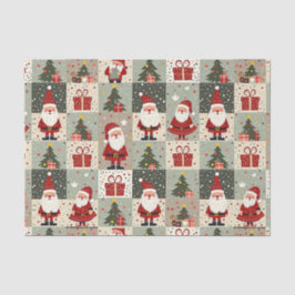 Kerst Patchwork Quilt Tissuepapier