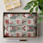 Kerst Patchwork Quilt Tissuepapier (Geschenk)