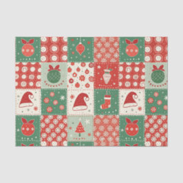Kerst Patchwork Quilt Tissuepapier
