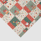 Kerst Patchwork Quilt Tissuepapier (Detail)