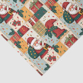 Kerst Patchwork Quilt Tissuepapier (Detail)
