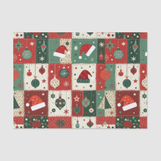 Kerst Patchwork Quilt Tissuepapier