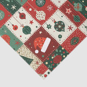 Kerst Patchwork Quilt Tissuepapier (Detail)