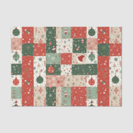 Kerst Patchwork Quilt Tissuepapier