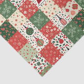 Kerst Patchwork Quilt Tissuepapier (Detail)