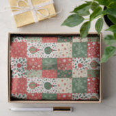 Kerst Patchwork Quilt Tissuepapier (Geschenk)