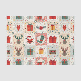 Kerst Patchwork Quilt Tissuepapier