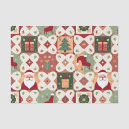Kerst Patchwork Quilt Tissuepapier
