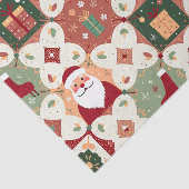 Kerst Patchwork Quilt Tissuepapier (Detail)