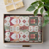 Kerst Patchwork Quilt Tissuepapier (Geschenk)