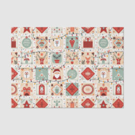 Kerst Patchwork Quilt Tissuepapier