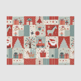 Kerst Patchwork Quilt Tissuepapier