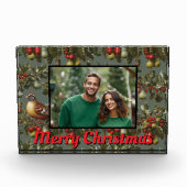 Kerst patrijs in perenboom foto template (Voorkant)