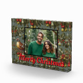 Kerst patrijs in perenboom foto template (Rechts)