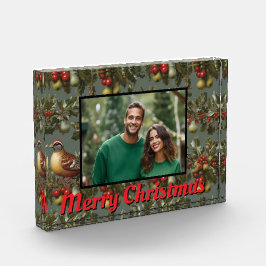 Kerst patrijs in perenboom foto template
