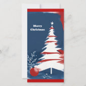 Kerst Patriottisch | Vakantie Verenigde Staten | F Feestdagenkaart (Voorkant)