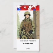 Kerst Patriottisch | Vakantie Verenigde Staten | F Feestdagenkaart (Achterkant)