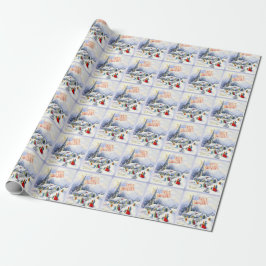 Kerst Patriottische Thema Kerst Wrapping Paper Cadeaupapier